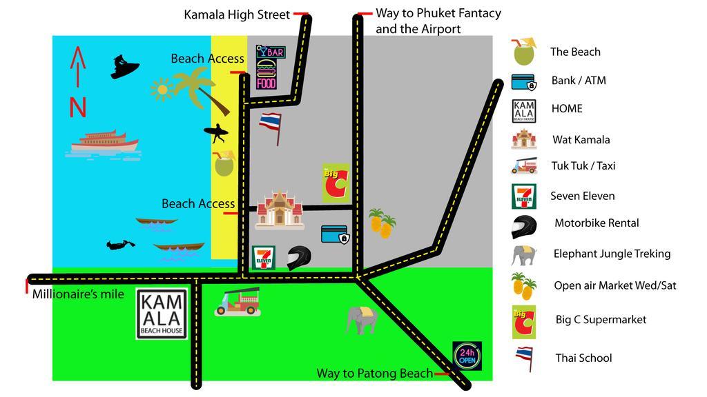 Kamala Beach House - 1 Min Walk To Beach Екстер'єр фото